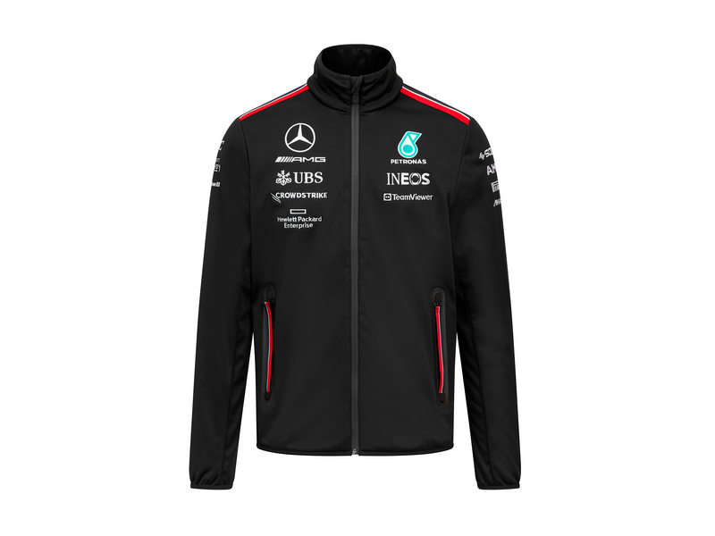 Giacca Softshell Mercedes-Benz AMG Formula 1 – Uomo, Nera, Taglia S