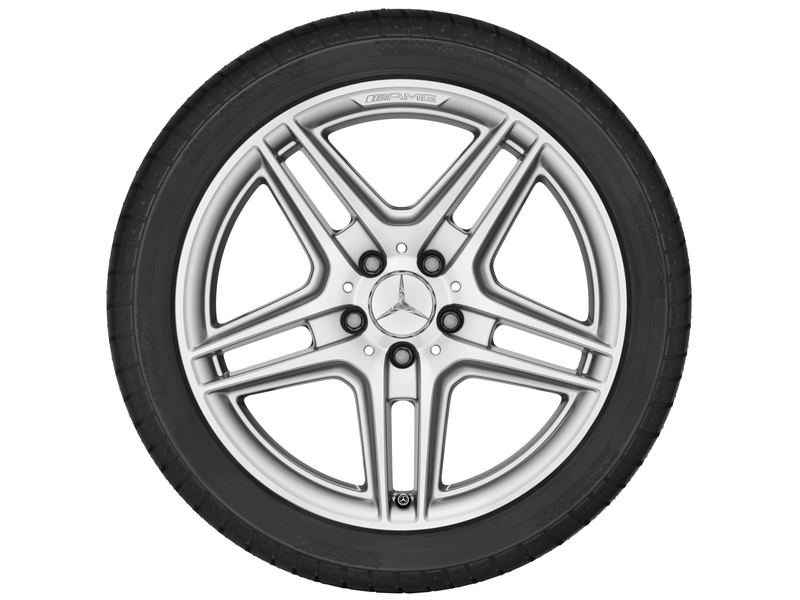 AMG 5-twin-spoke wheel, 45.7 cm (18-inch), high-sheen | B66031382 