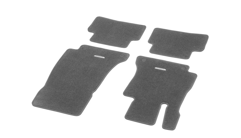 Velour floor mats CLASSIC, set, 4piece, AllTerrain (magma grey