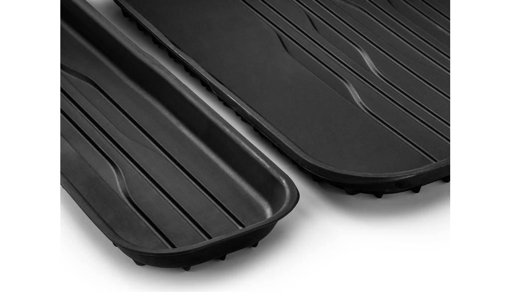 Allseason floor mats Dynamic Lines, 3rd seat row, Set of 2 (black