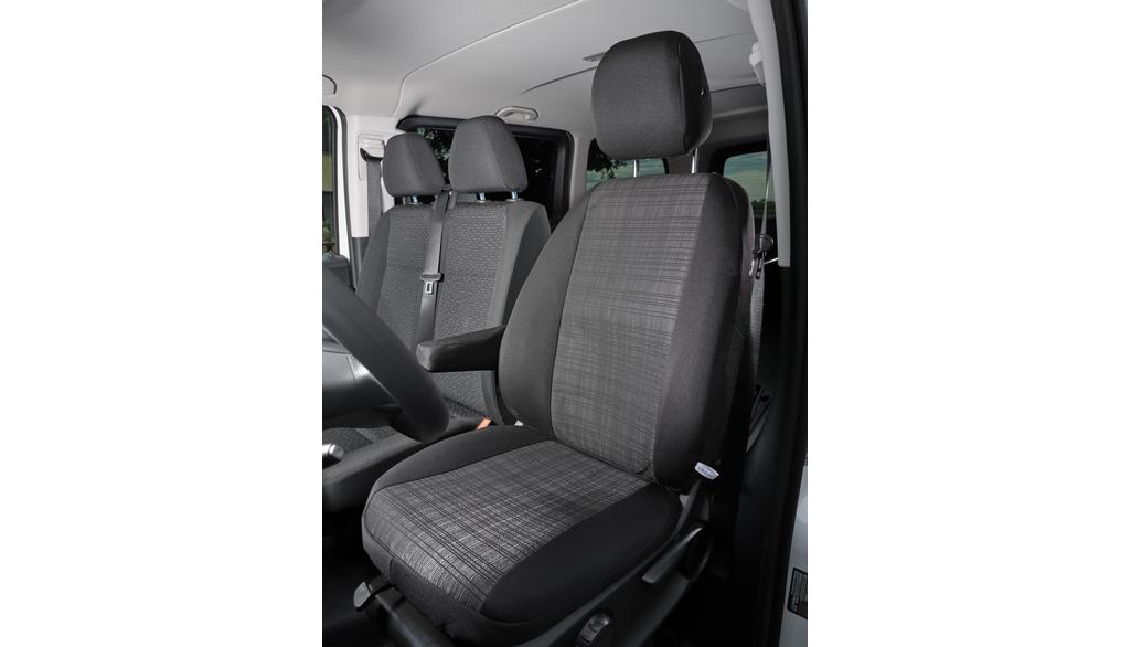 Schonbezug, Einzelsitz Fahrer-/Beifahrer, links, für Komfortbestuhlung,  geeignet für Thorax-Sidebag (LL/RL, schwarz), Sitzbezüge, Schutz &  Schonung
