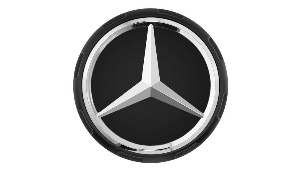 AMG Radnabenabdeckung, im Zentralverschlussdesign (schwarz matt), Räder- Zubehör, Räder, Limousine W205 (07/18-05/21)