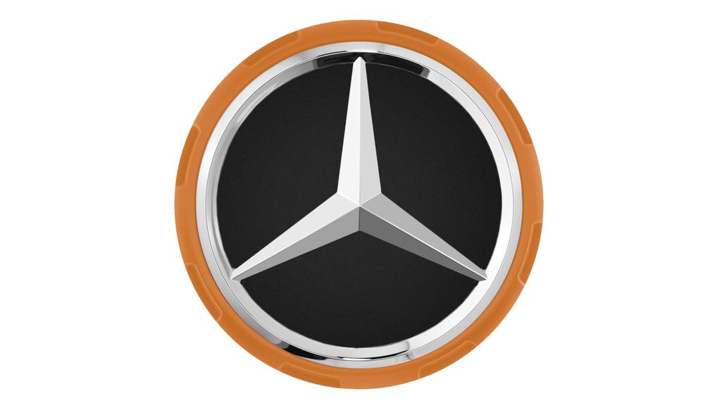 Cache-moyeu Noir Mat Etoile Mercedes-Benz