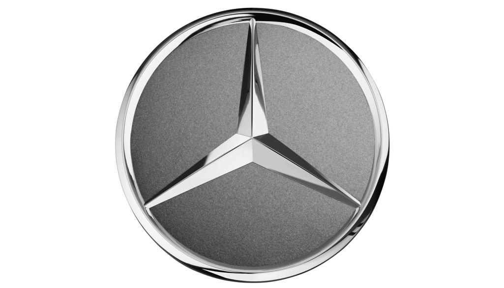 Genuine Mercedes-Benz Set of X4 Himalaya Grey Alloy Wheel Hub Cap Centre Caps 
