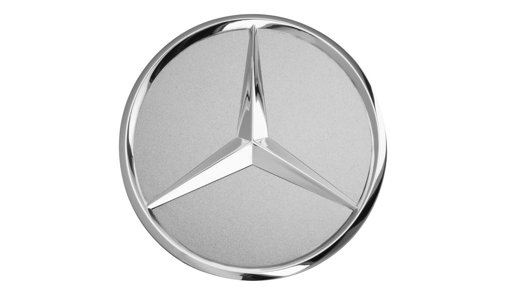 Original Mercedes-Benz llantas de aluminio tapa tapa embellecedores estrella negro mate 
