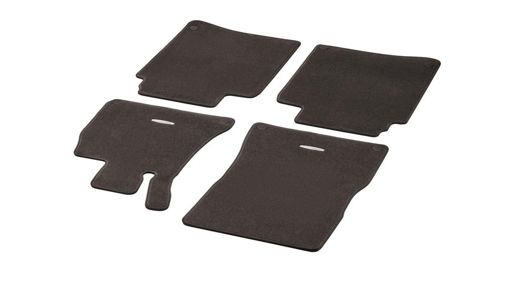 Velour floor mats Classic, set, 4piece (espresso brown) Floor mats