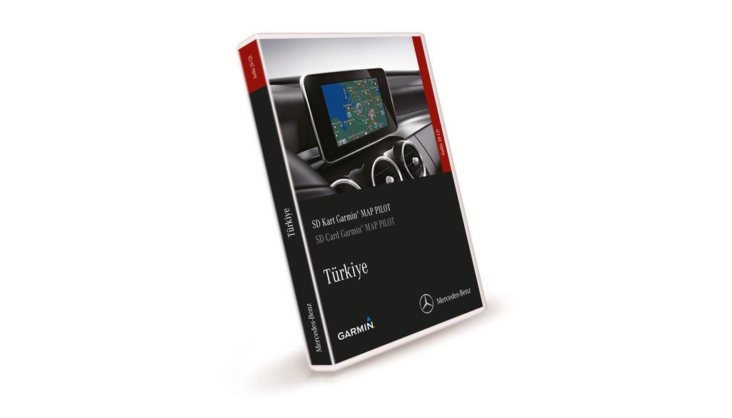 Garmin® MAP PILOT, navigation module SD card, Turkey, for Code 357 (EG9), models with Code 522 (Audio 20 CD, NTG5 Star1) Navigation | Telematics | Mercedes-Benz Genuine Accessories