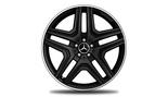 AMG 5-twin-spoke wheel 53.3 cm (21-inch), high-sheen rim flange