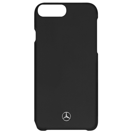 schwarz Rindleder Polycarbonat Original MB Mercedes Hülle iPhone 7+ 8 