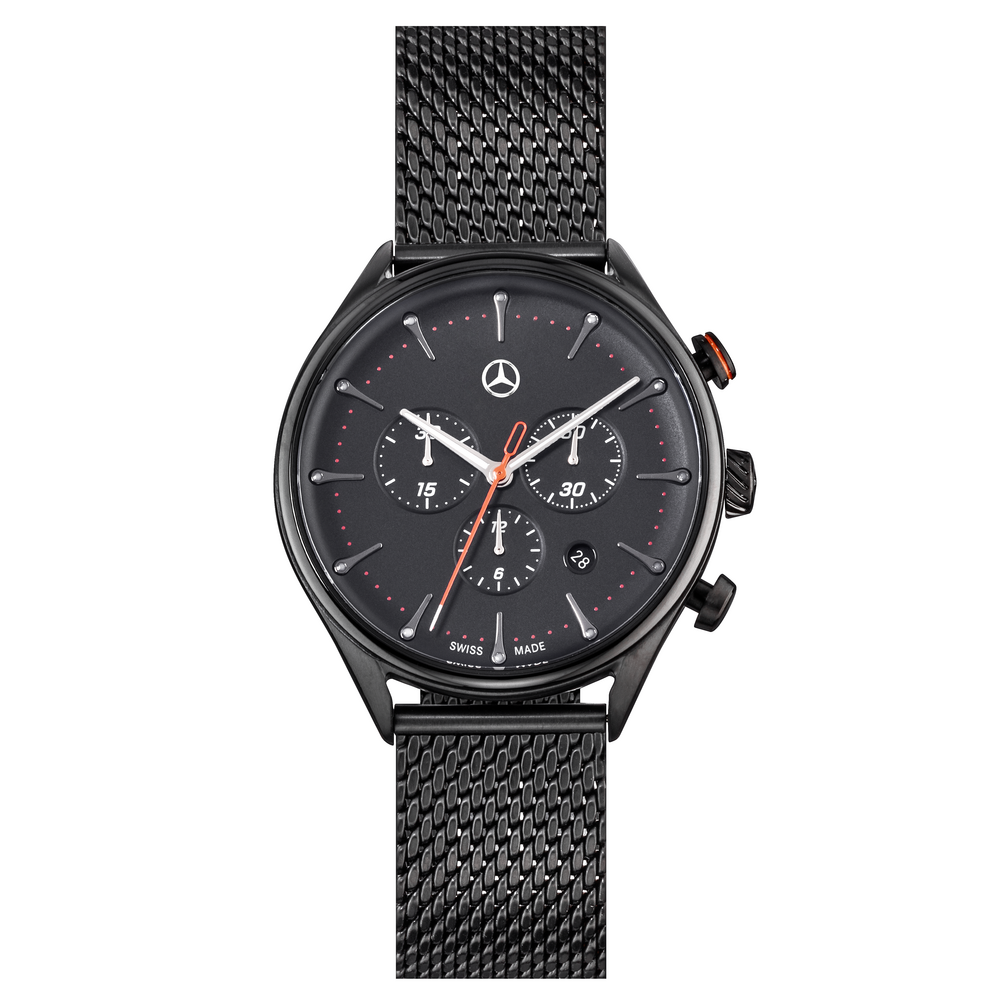 Armbanduhr Herren, Sport Fashion (schwarz / orange, Edelstahl), 2-Zeigeruhr/3-Zeigeruhr, Herrenarmbanduhren, Uhren