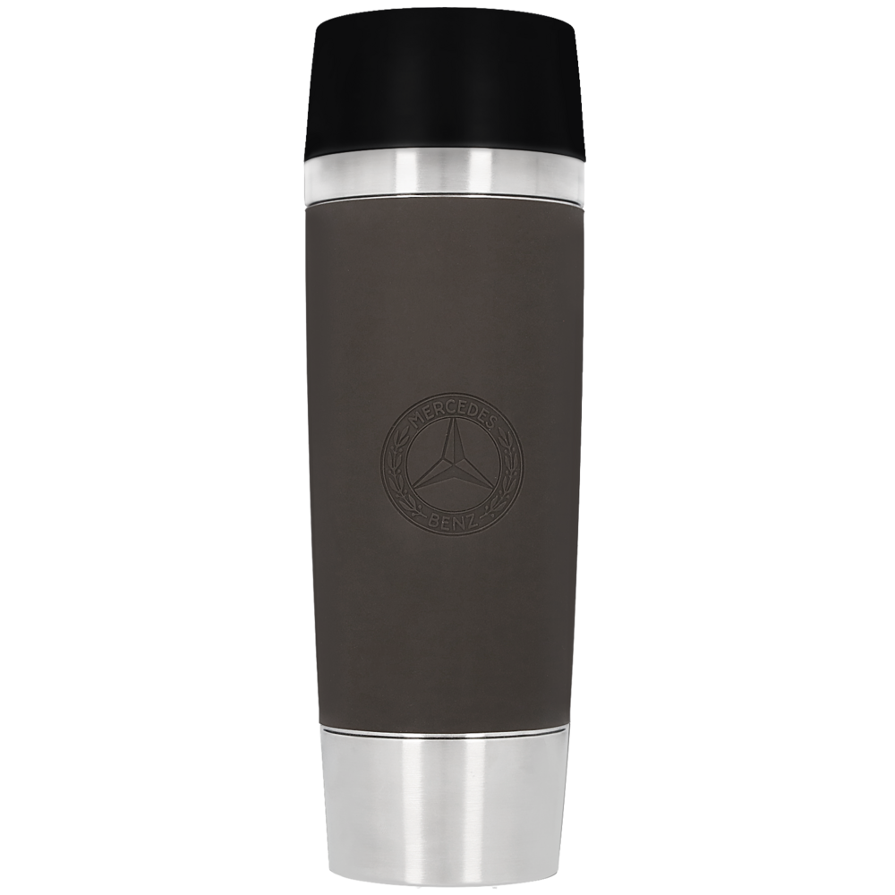 Thermo mug, 0.5 l (brown, stainless steel / silicon / plastic, emsa), Thermos  mugs/flasks, Home & living