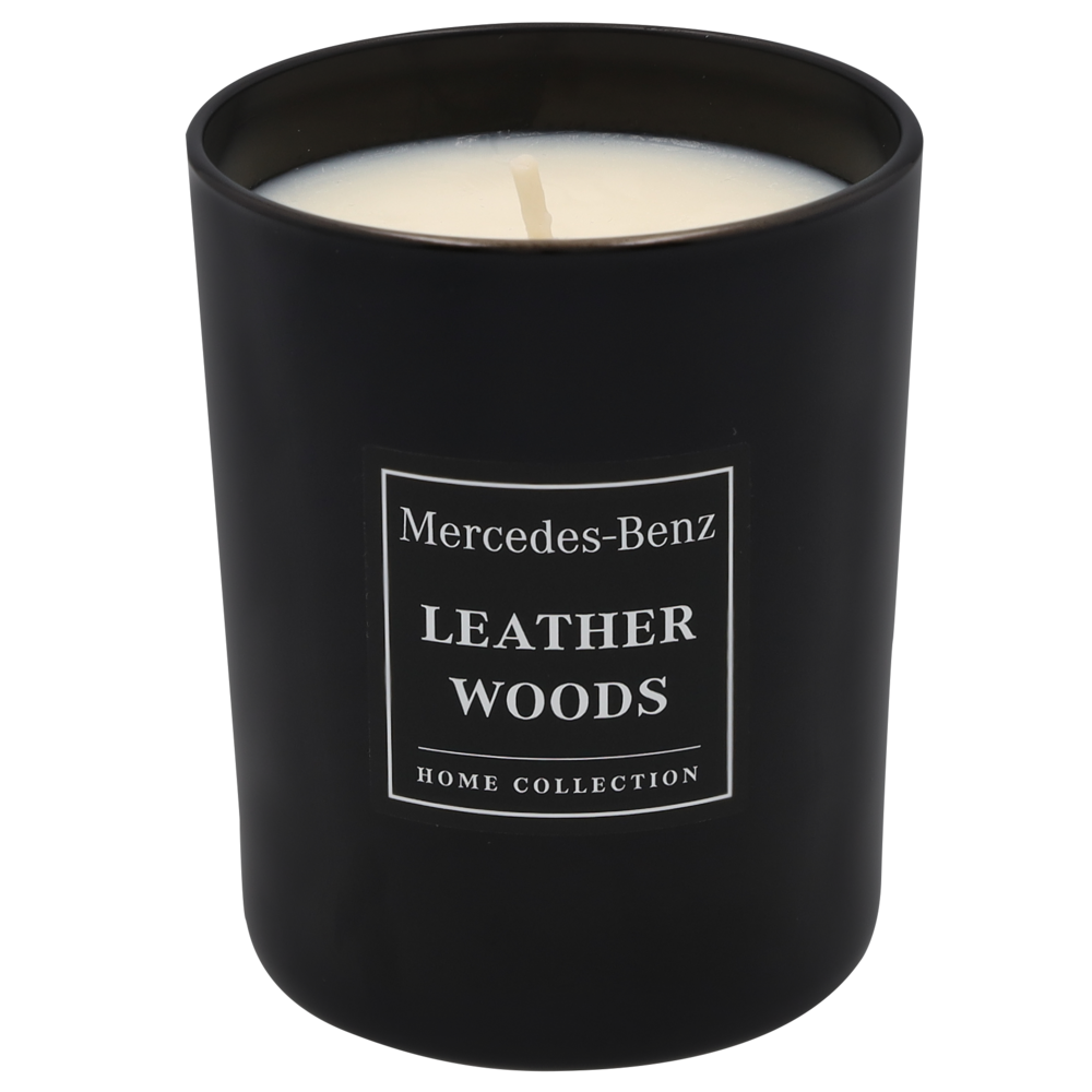 Mercedes-Benz Leather Woods scented home candle