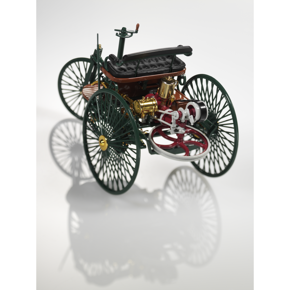 Benz Patent Motor Car (1886) (green, Norev, 1:18), Model cars, 1:18, Model cars