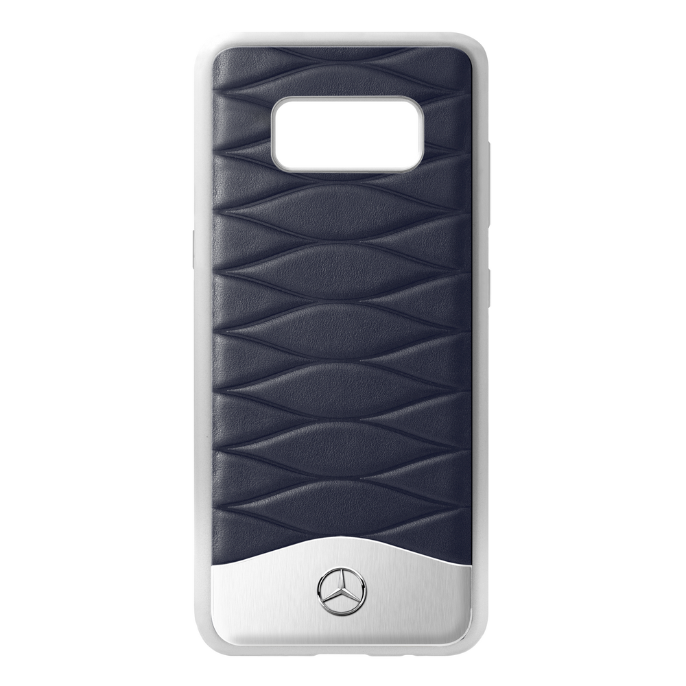 Orig Mercedes-Benz Hülle Case Samsung Galaxy S8 Leder wireless charging schwarz 