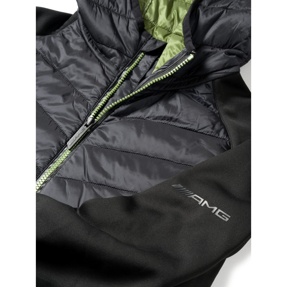 AMG men's hybrid jacket (black / green, S) | Jackets/waistcoats | Men's ...