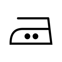 Iron at moderate heat (150 °C).