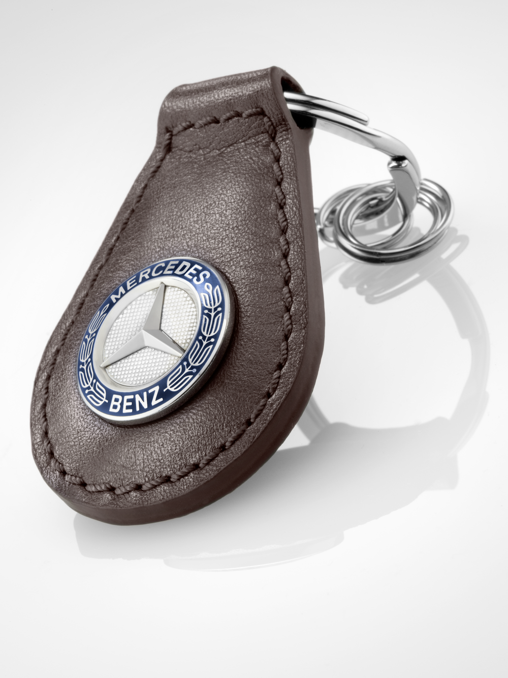 blau Edelstahl Original Mercedes-Benz Schlüsselanhänger Damen Classic silber