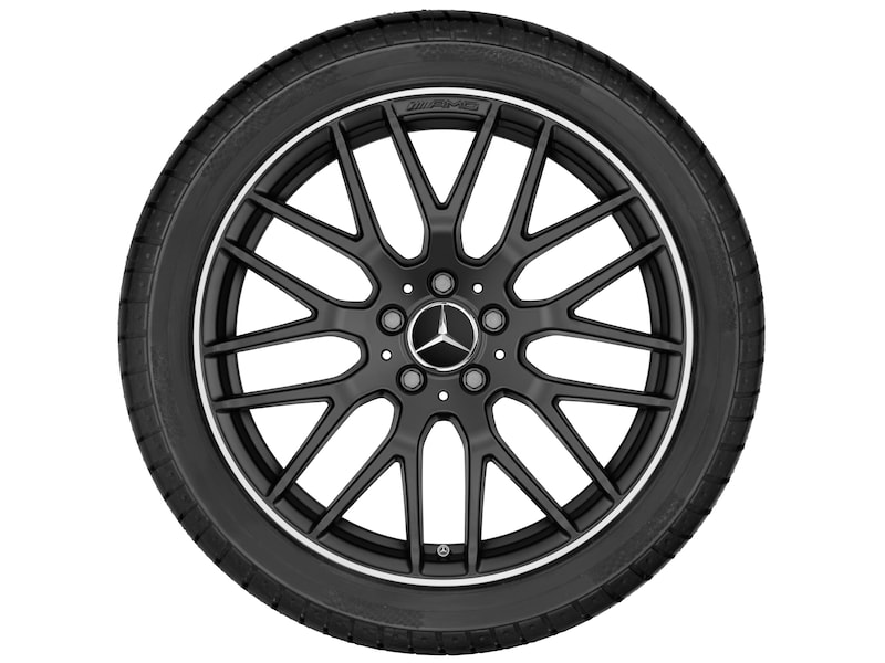 AMG light-alloy wheel, in cross-spoke design, 48.3 cm (19-inch), High-sheen rim flange