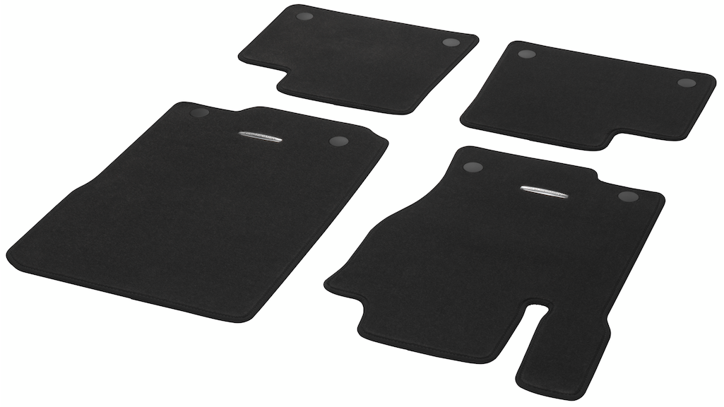Velour floor mats CLASSIC, Set, Set of 4 (black) | Floor mats 