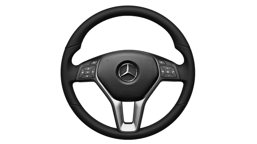 Leather steering wheel (Leather, black [AClass, BClass]) Interior