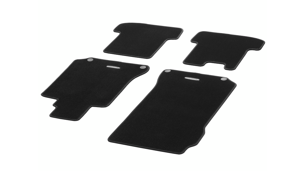 Velour floor mats CLASSIC, Set, Set of 4 (black) | Floor mats  