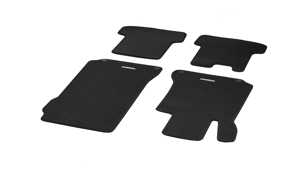 Veloursmatten, CLASSIC, Satz, 4-teilig (schwarz) | Fußmatten 