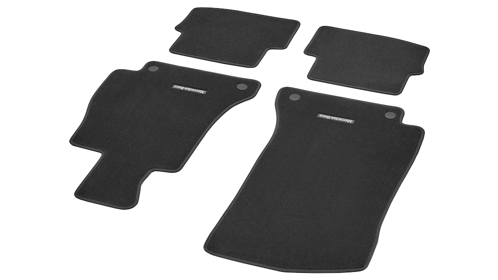 Velour floor mats CLASSIC, Set, Set of 4 (black [CClass]) Floor mats