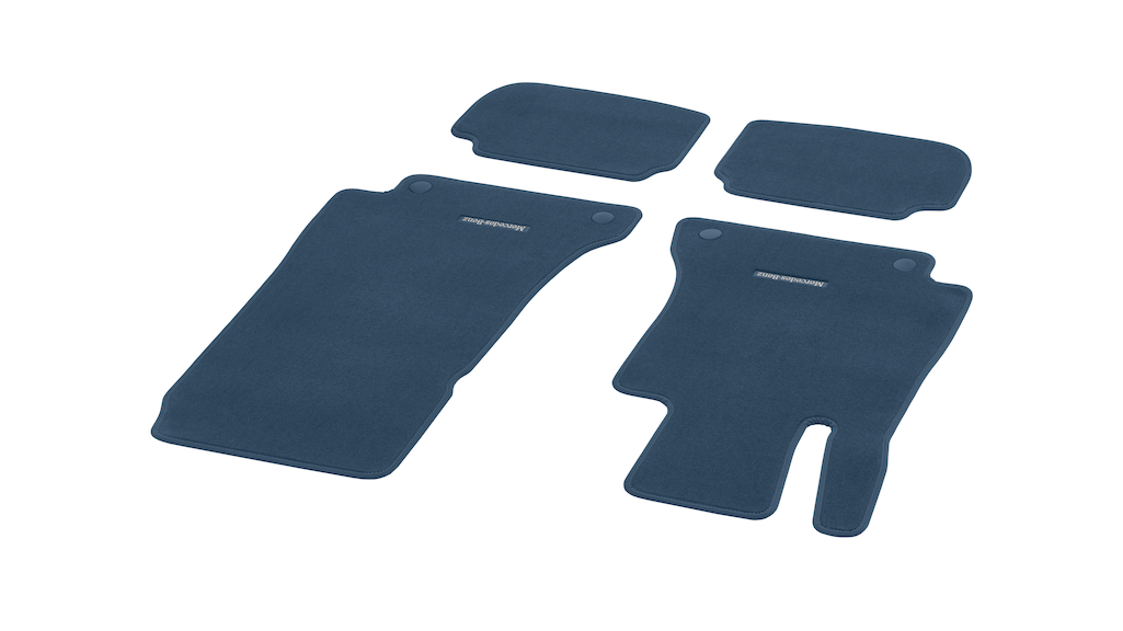 Veloursmatten, CLASSIC, Satz, 4-teilig (St. Tropezblau  