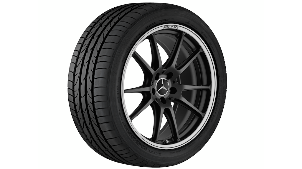 AMG Schmiederad, (10,5 J x 20 ET 57, schwarz matt, glanzgedreht  