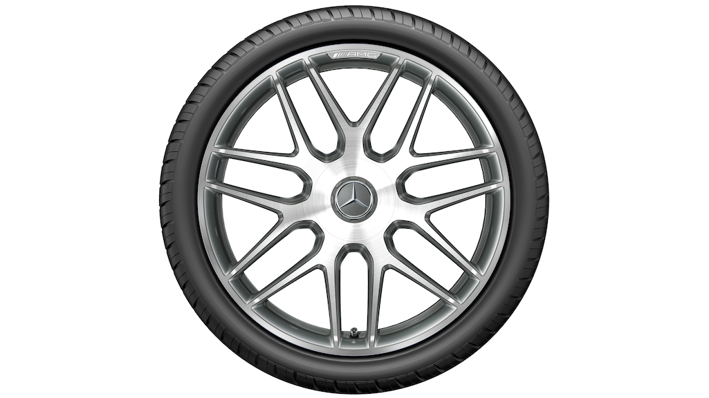 AMG Schmiederad, (10 J x 20 ET 55, titangrau, glanzgedreht) | AMG 