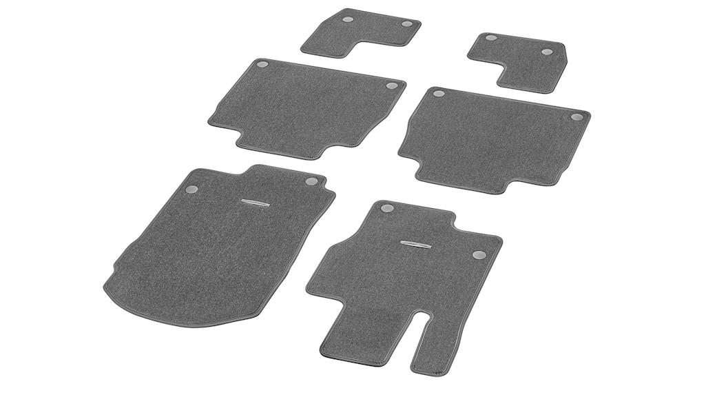 Veloursmatten, CLASSIC, Satz, 6-teilig (magmagrau) | Fußmatten  