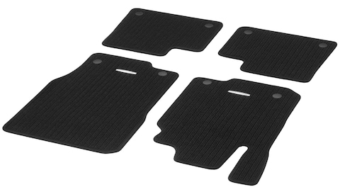 Velour floor mats CLASSIC, Set, Set of 4 (black) | Floor mats  