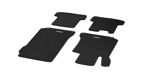 Alfombrillas de terciopelo CLASSIC, Kit, 4 piezas (negro [Clase E, CLS