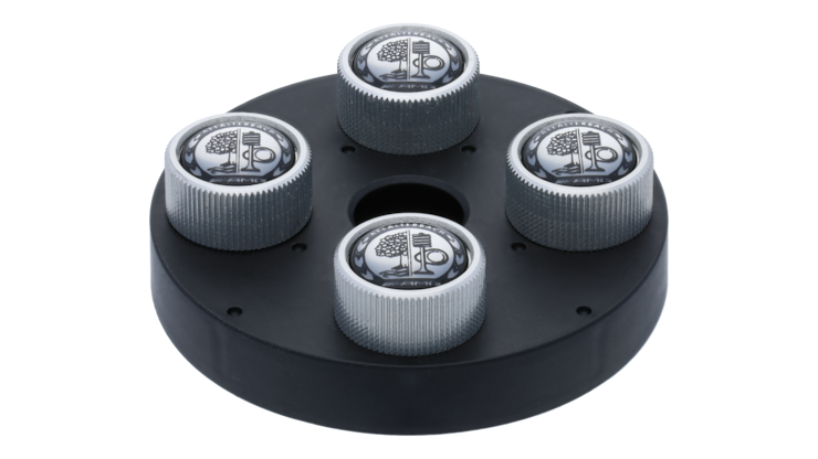 Aiqeer 4 Pezzi Tappi Valvola Pneumatico, Monitor Pressione - Foto 3