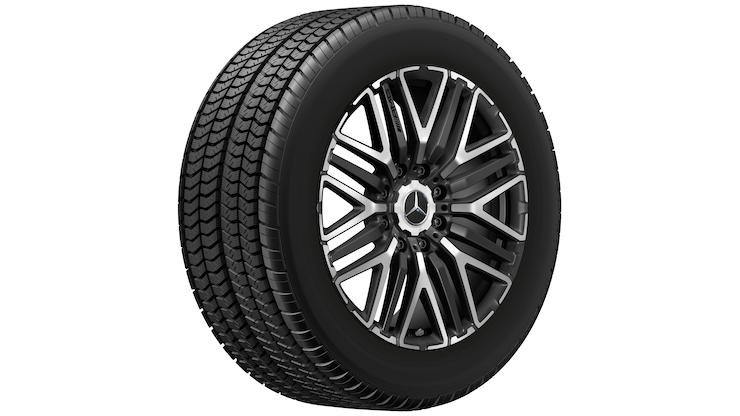 AMG forged wheel, (9,5 J x 22 ET 60, matt black, high-sheen) | AMG