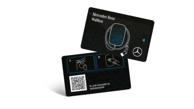 RFID card for Mercedes-Benz Wallbox (black, Mercedes-Benz