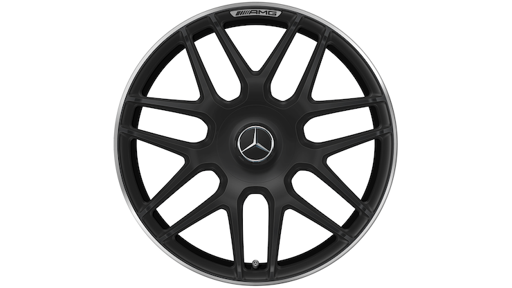 AMG forged wheel, (9 J x 19 ET 52, matt black, high-sheen rim