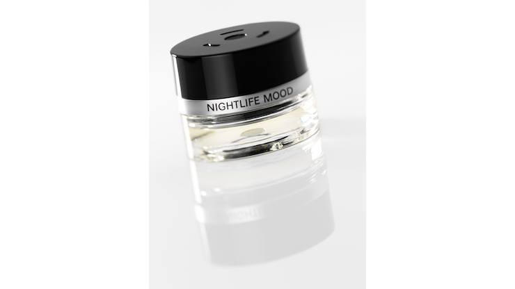 Flacon, NIGHTLIFE MOOD (transparent / black, Glass, 15 ml Flacon, NIGHTLIFE MOOD (transparent / black, Glass, 15 ml