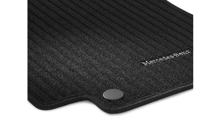 Ribbed mats CLASSIC Driver front passenger s mat Set of 2 black C Class Floor mats Protectors covers Mercedes Benz Genuine Accessories