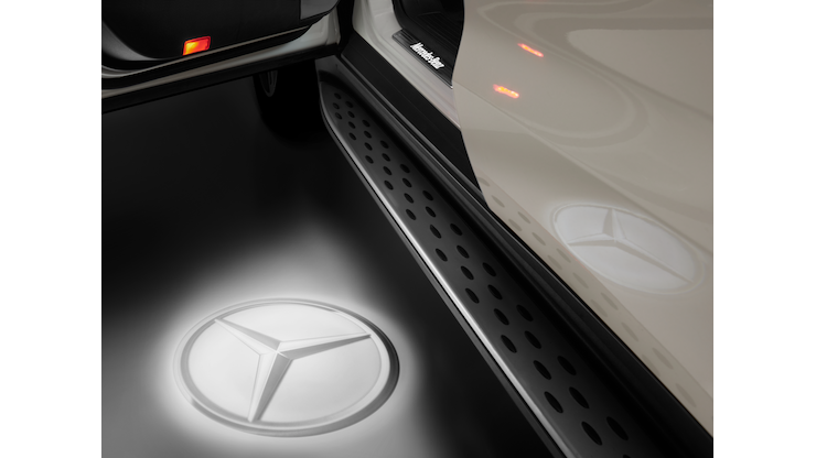 Mercedes led logo projector discount