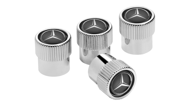 Mercedes wheel valve caps sales