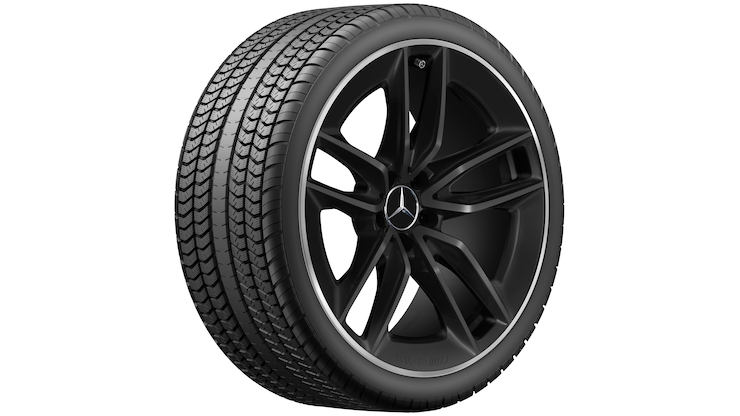 AMG 5-twin-spoke wheel (9 J x 20 ET 28, matt black, high-sheen rim