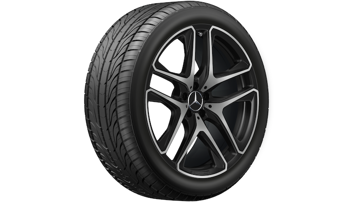 AMG 5-twin-spoke wheel (10 J x 21 ET 51, matt black, high