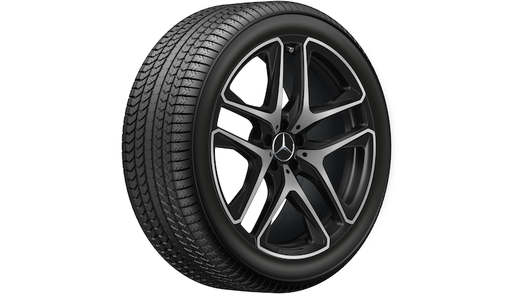 AMG 5-twin-spoke wheel (10 J x 21 ET 51, matt black, high
