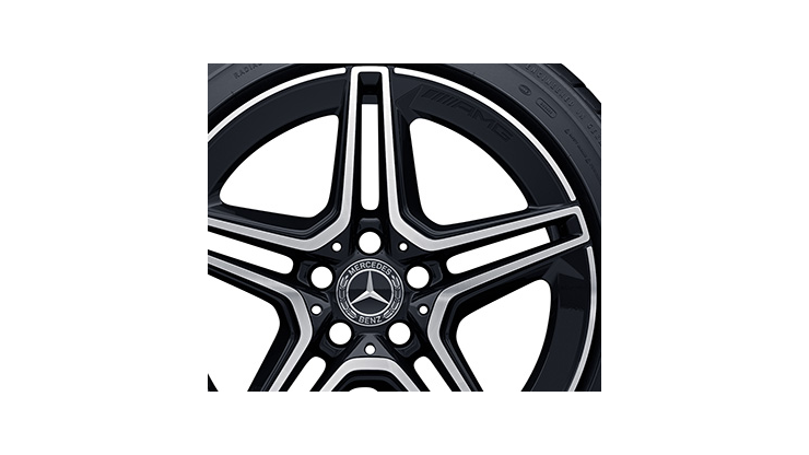 AMG 5-twin-spoke wheel (7,5 J x 18 ET 44, black, high-sheen) | AMG