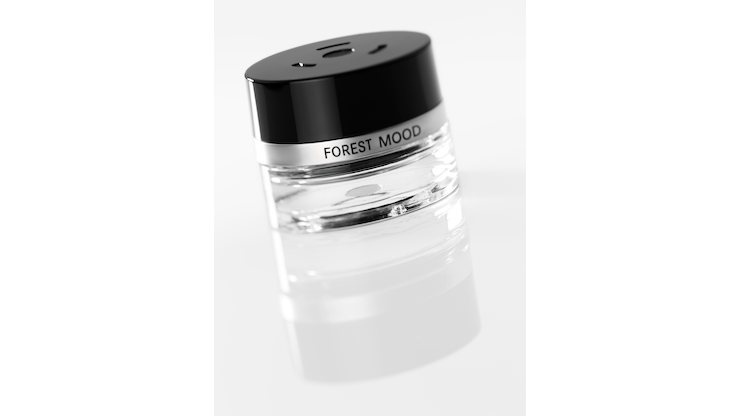 Flacon, FOREST MOOD (transparent / black, Glass, 15 ml Flacon, FOREST MOOD (transparent / black, Glass, 15 ml