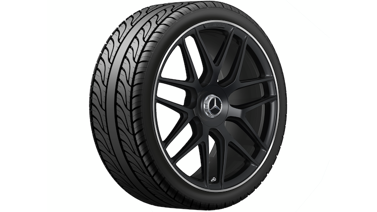 AMG forged wheel, (10 J x 22 ET 55, matt black, high-sheen rim