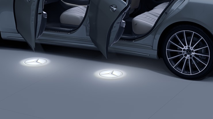 LED logo projector Mercedes star 1 set Interior trim Comfort Saloon W222 07 17 11 20 Mercedes Benz Genuine Accessories