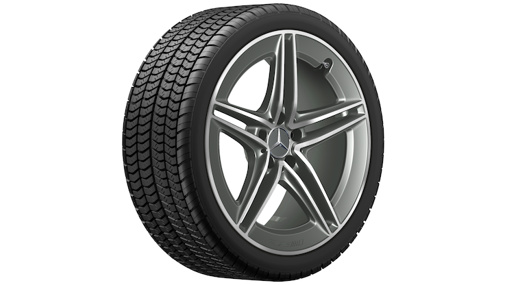 ルル S⑤ T⑤ 750 AMG 5-twin-spoke wheel (8,5 J x 19 ET 46, tantalite grey