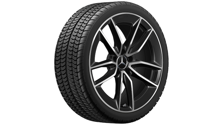 AMG 5-twin-spoke wheel (8,5 J x 19 ET 55,2, black, high